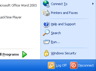 no shutdown button